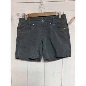 KÜHL Women's Splash Shorts 4 Gray Vintage Patina Stretch Hiking Outdoor EUC